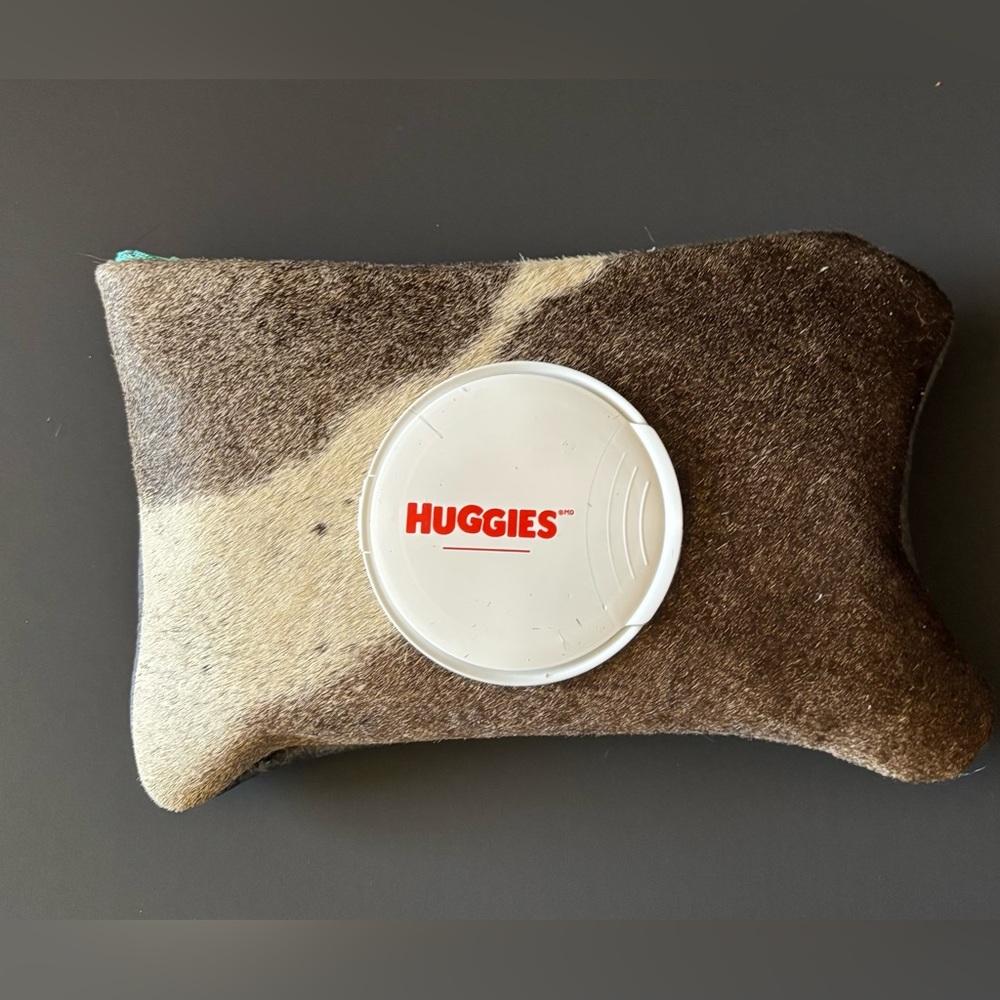 Cowhide & Leather Baby Wipes Case for Huggies Wipes.